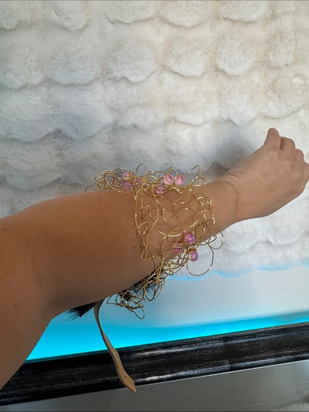 Handmade intricate gold
